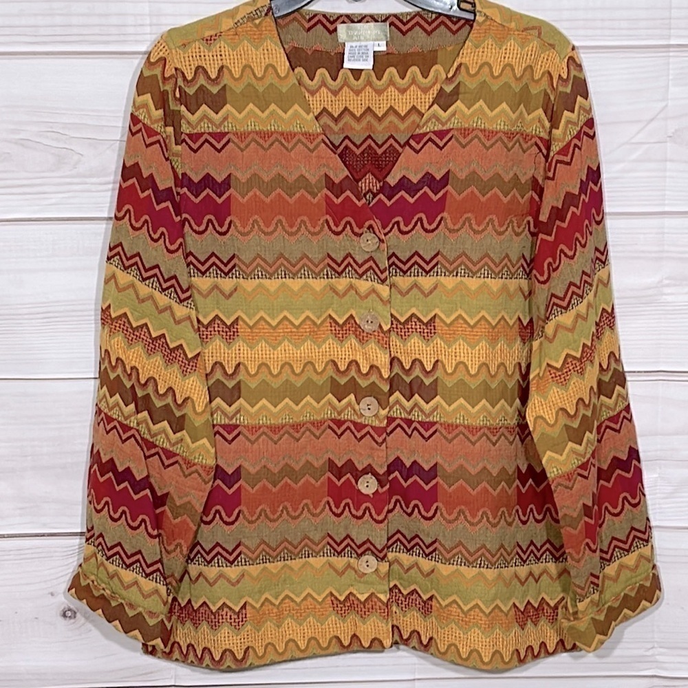 The Territory Ahead Southwestern Jacket Size Large Vintage
